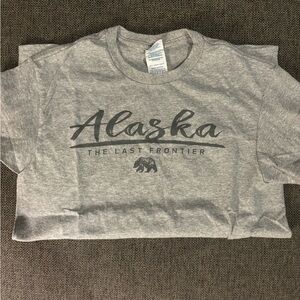 NWOT grey Alaska graphic tee